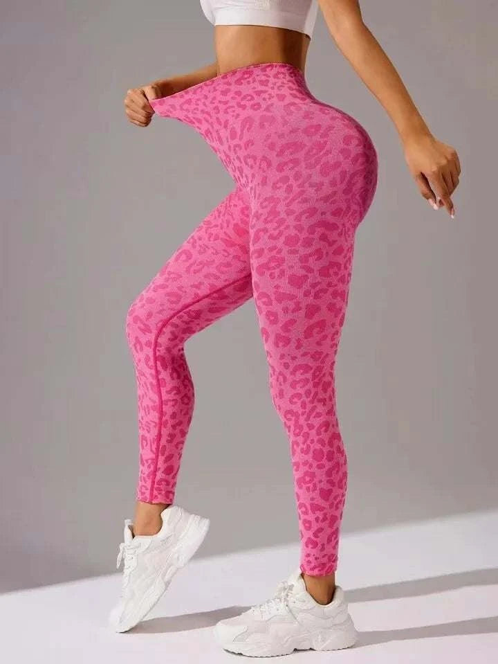 Sexy High Waist Leopard Sports Yoga Pants #HighQuality #Cute!