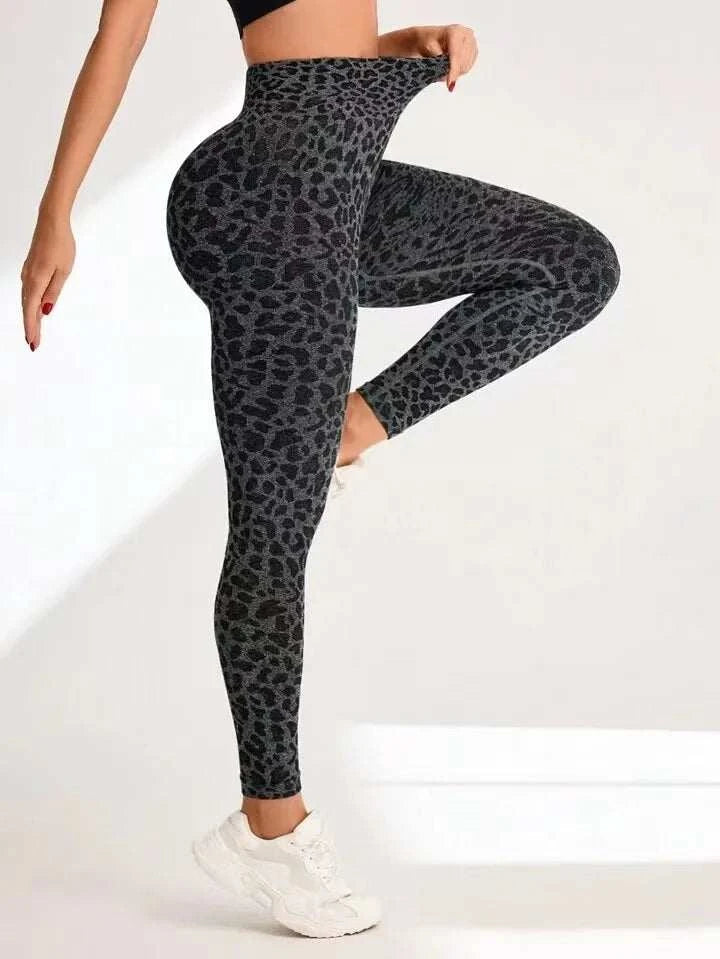 Sexy High Waist Leopard Sports Yoga Pants #HighQuality #Cute!