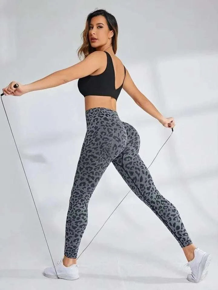Sexy High Waist Leopard Sports Yoga Pants #HighQuality #Cute!