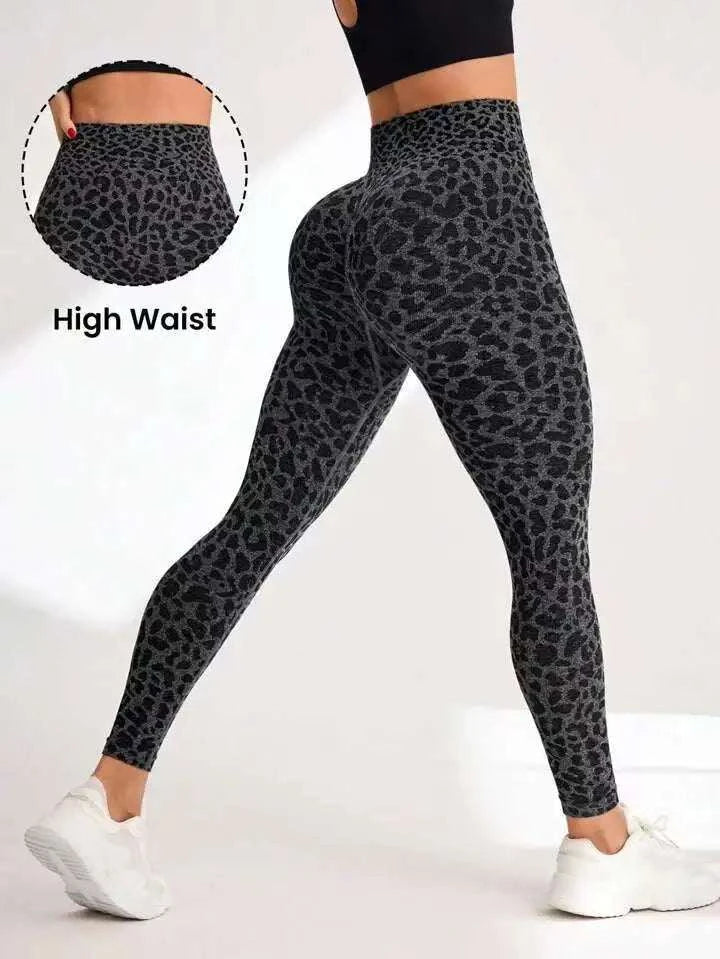 Sexy High Waist Leopard Sports Yoga Pants #HighQuality #Cute!