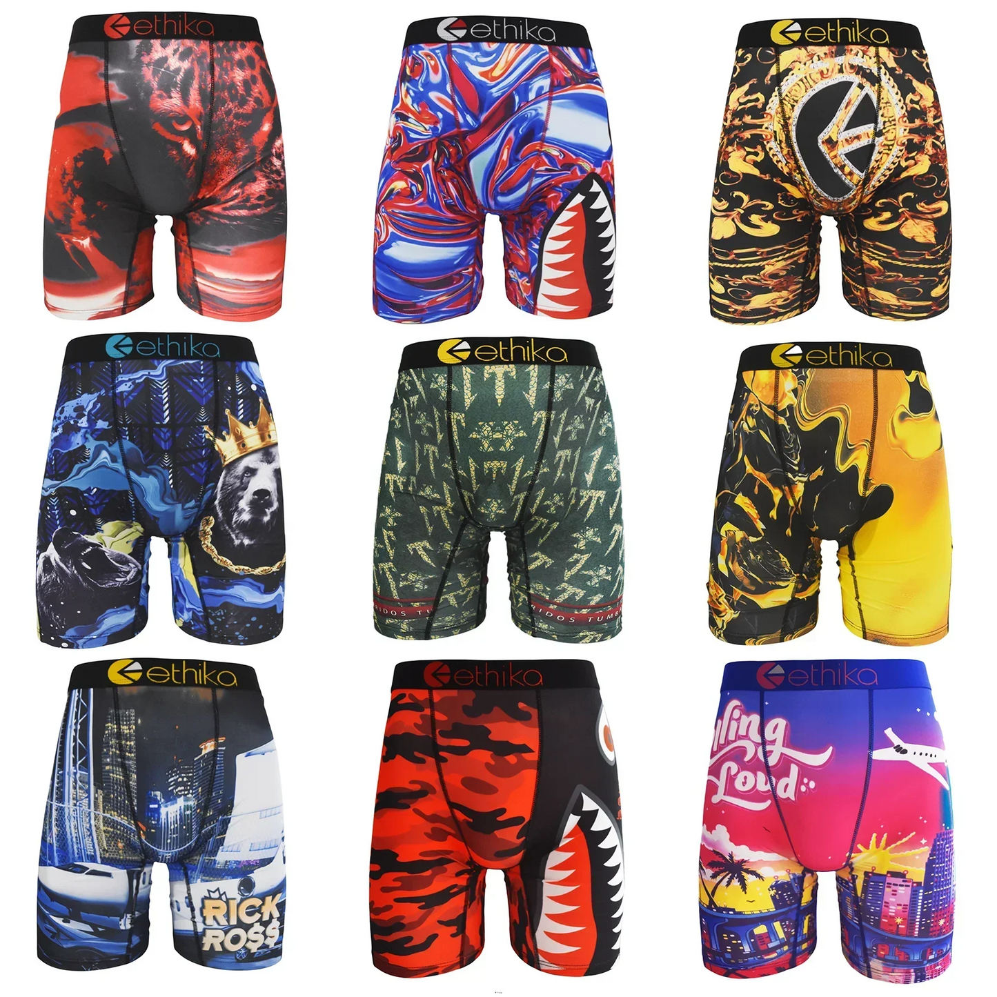 ETHIKA Sexy Mens Boxers Shorts
