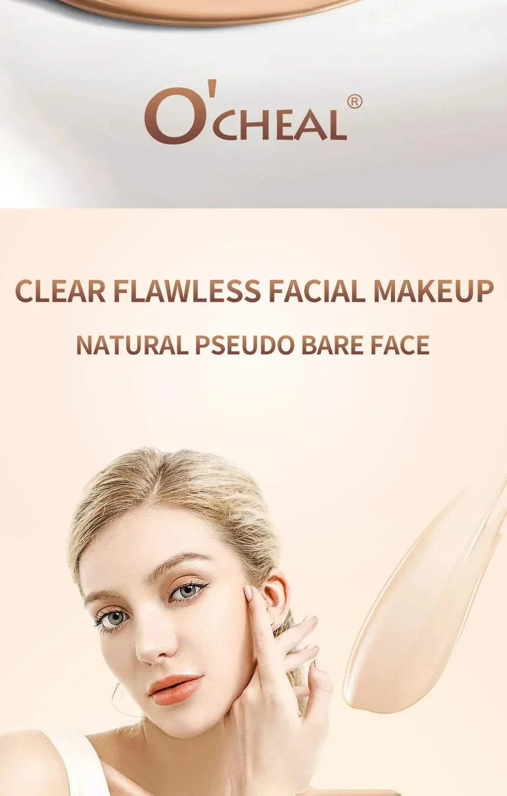 Ocheal Face Foundation contour stick for clear flawless facial makeup with natural pseudo bare face effect