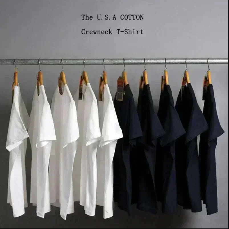 John Cena Farewell Tour 2025 Indianapolis cotton crewneck t-shirts in white and black hanging on rack