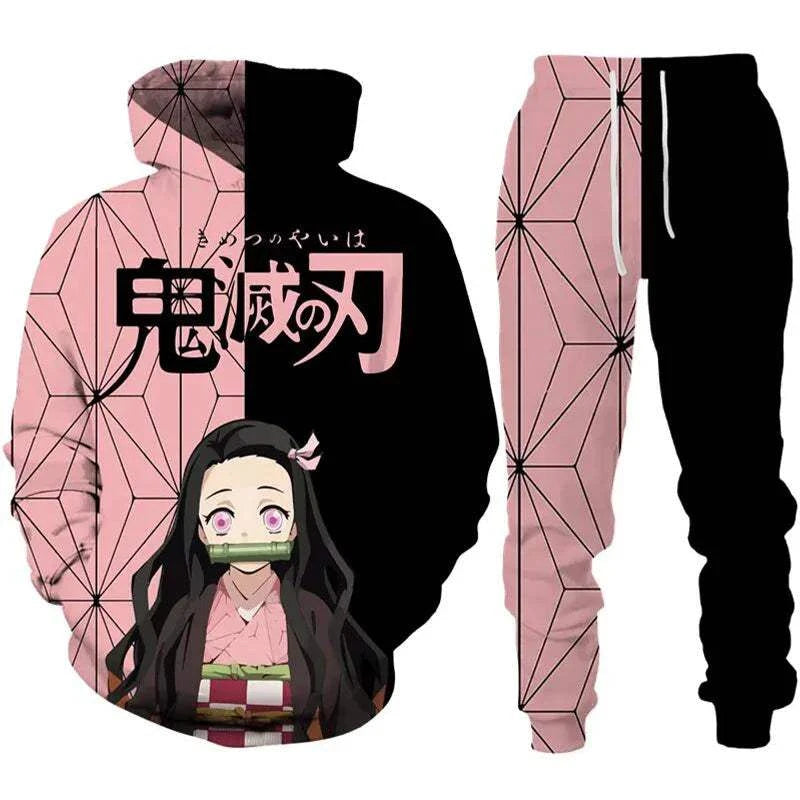 Anime Demon Slayer Hoodies 3D Printed