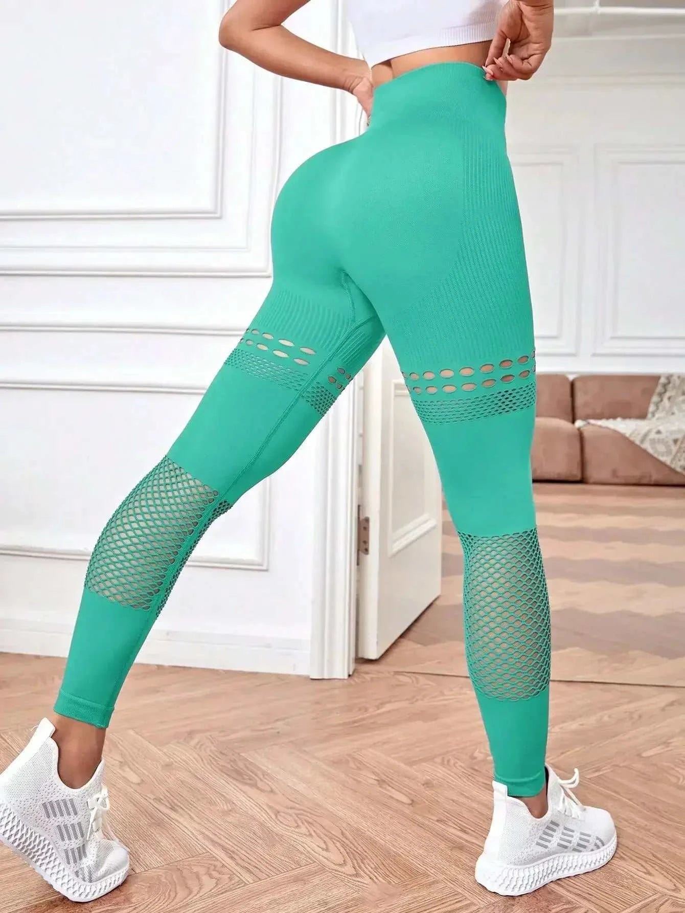 Sexy Seamless Butt Lift Leggings Sexy Hollow Out Style Yoga Pants