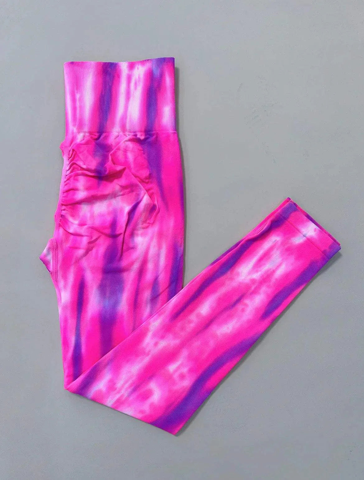 New Tie Dyed High Waist Gym Leggings With Super Butt Lift Technology