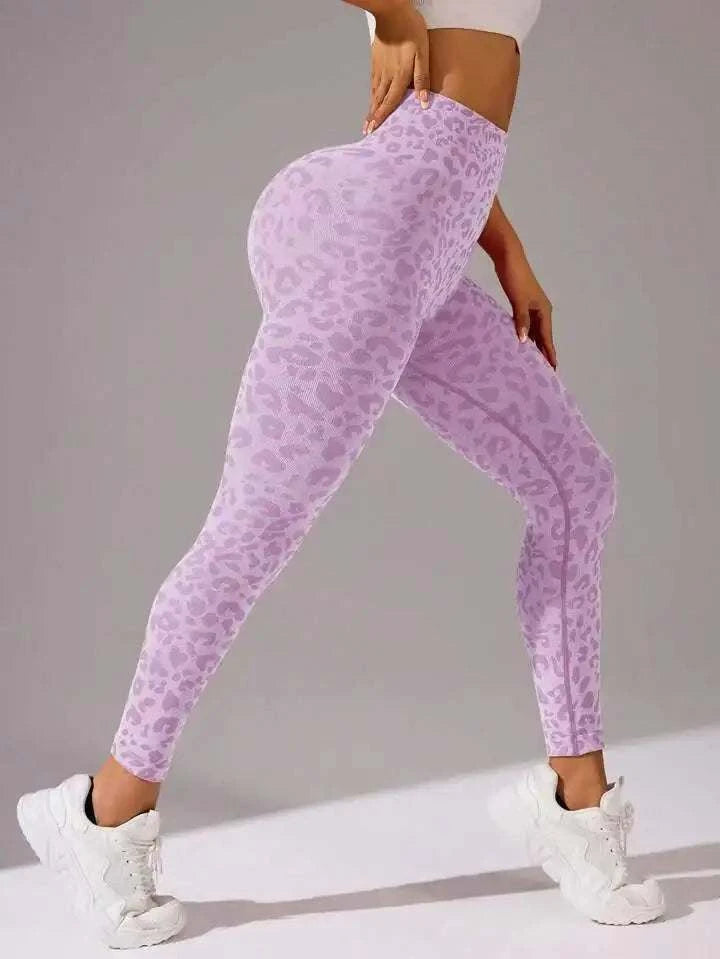 Sexy High Waist Leopard Sports Yoga Pants #HighQuality #Cute!