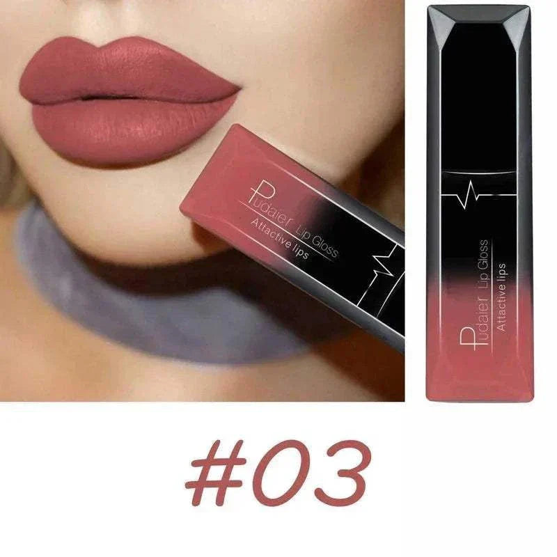 TOP-RATED TikTokMadeMeBuyIt matte lipstick in shade #03 with long-lasting formula and attractive lip gloss packaging
