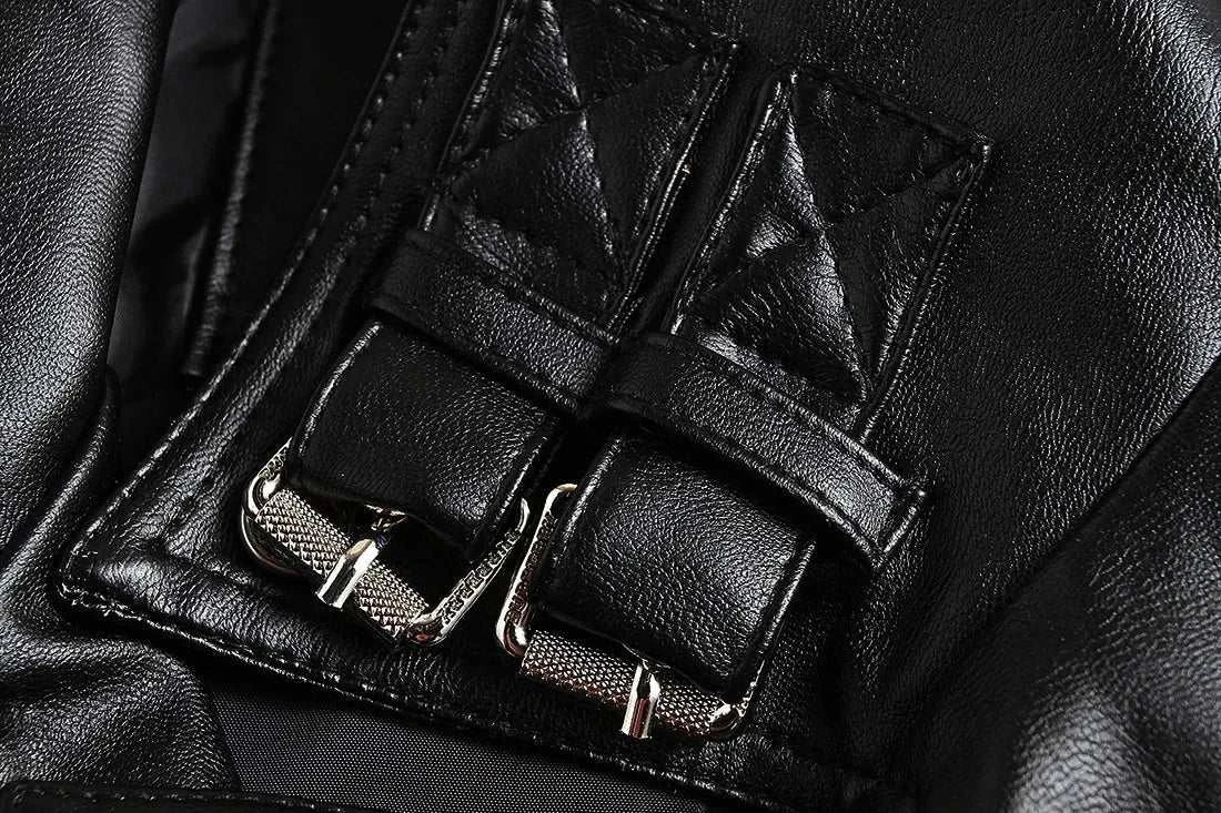 Fashion Mens Cari Biker Leather Jacket