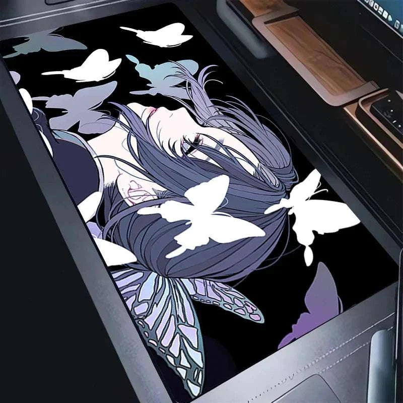 Demon Slayer PC Mouse Pad Purple Flower DeskMat XXL New Kochou Shinobu