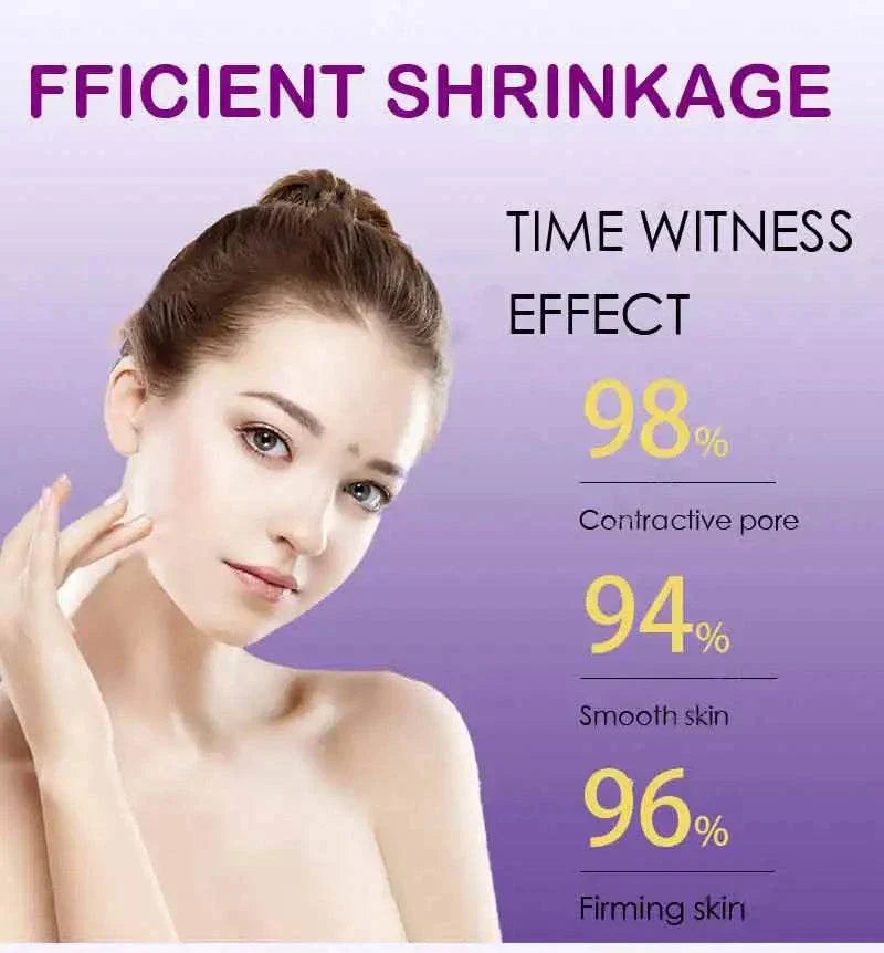 Pore Shrinking Serum moisturizing oil for unisex, reduces large pores, smooths and firms skin.