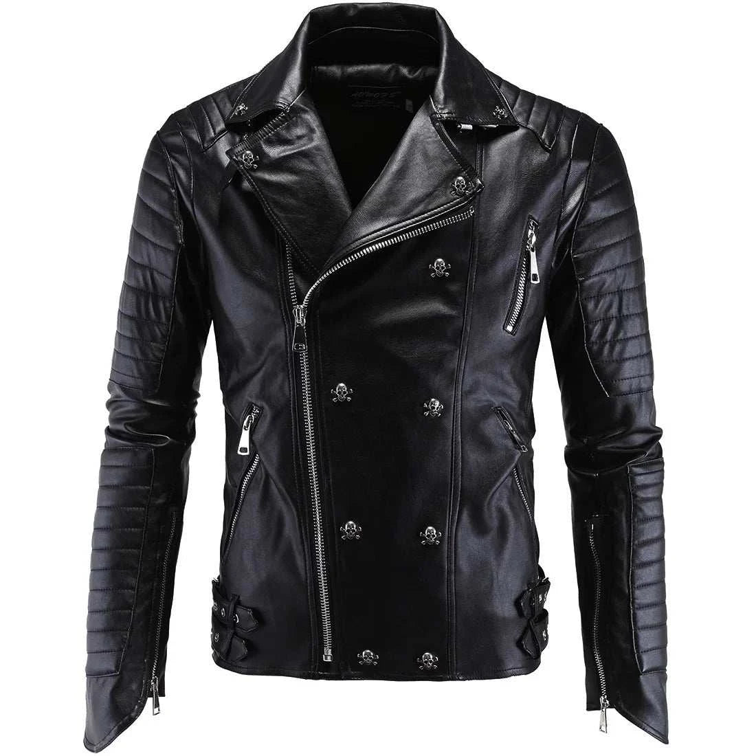 Fashion Mens Cari Biker Leather Jacket