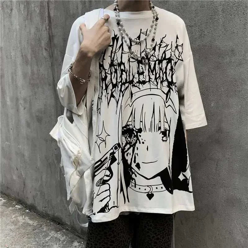 2025 Y2K Gothic Skull Graphic T Shirts