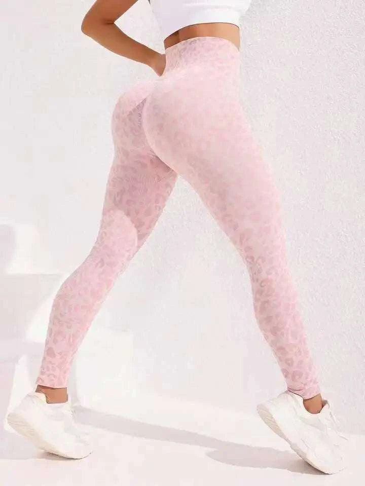 Sexy High Waist Leopard Sports Yoga Pants #HighQuality #Cute!