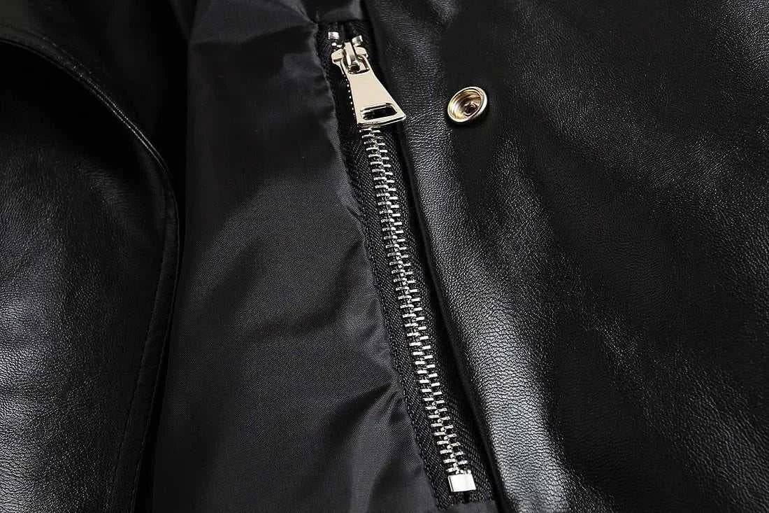 Fashion Mens Cari Biker Leather Jacket