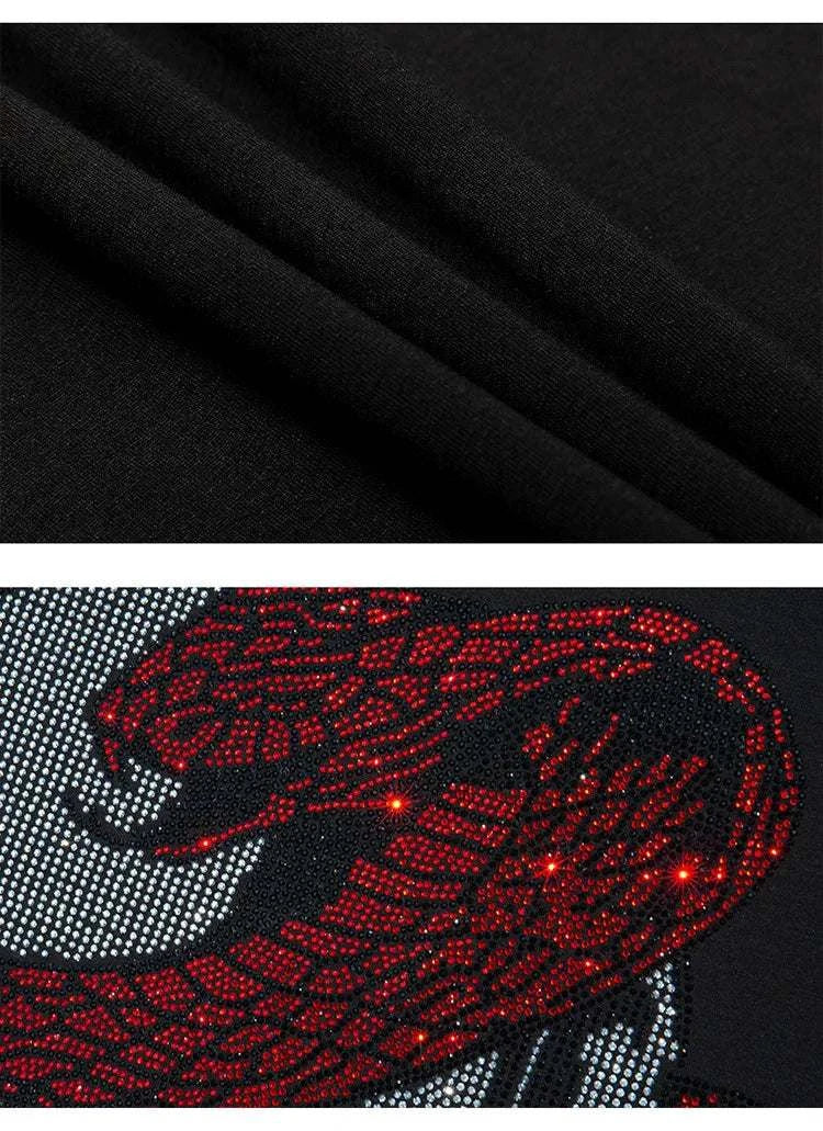 Reaper And Cobra Rhinestone TEE
