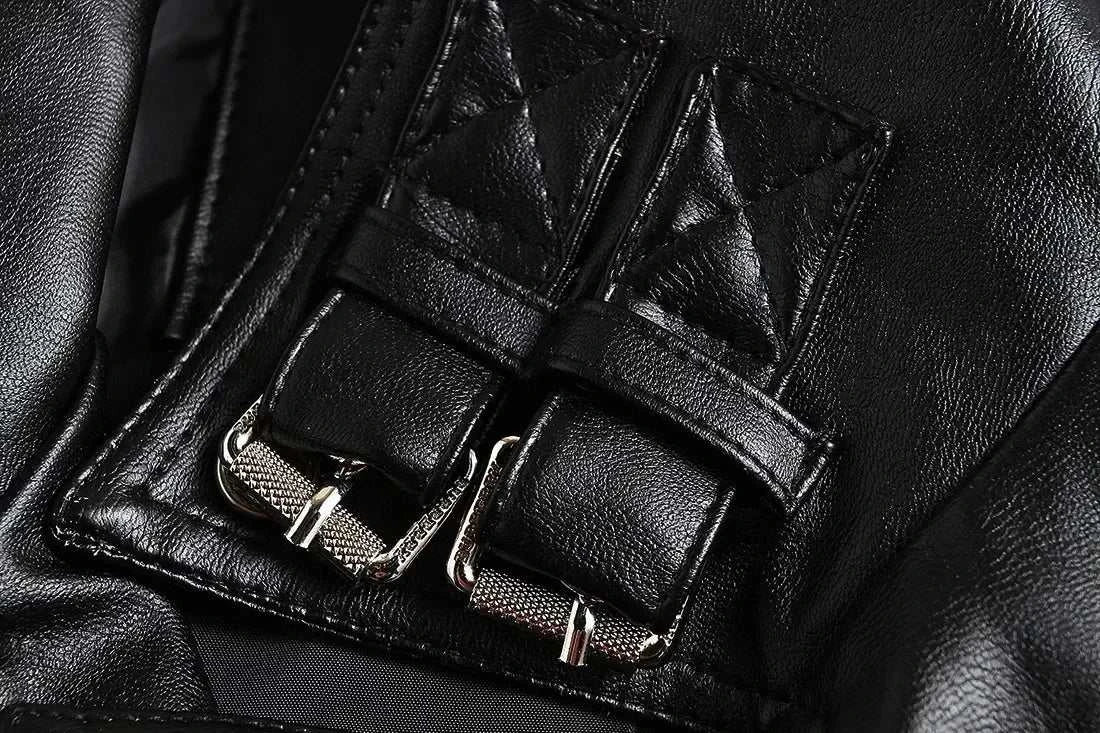 Fashion Mens Cari Biker Leather Jacket