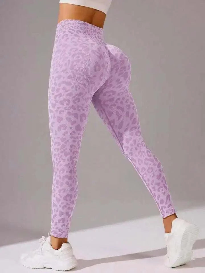 Sexy High Waist Leopard Sports Yoga Pants #HighQuality #Cute!