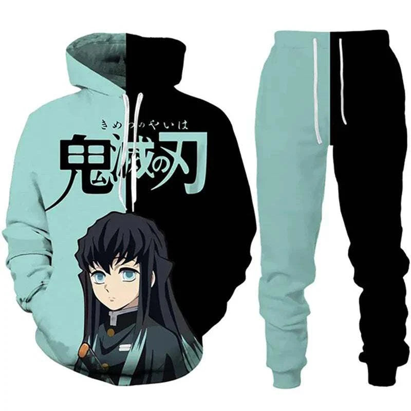 Anime Demon Slayer Hoodies 3D Printed