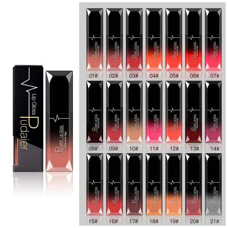 Set of 17 top-rated TikTokMadeMeBuyIt long-lasting matte lipsticks in various shades with black and gradient packaging