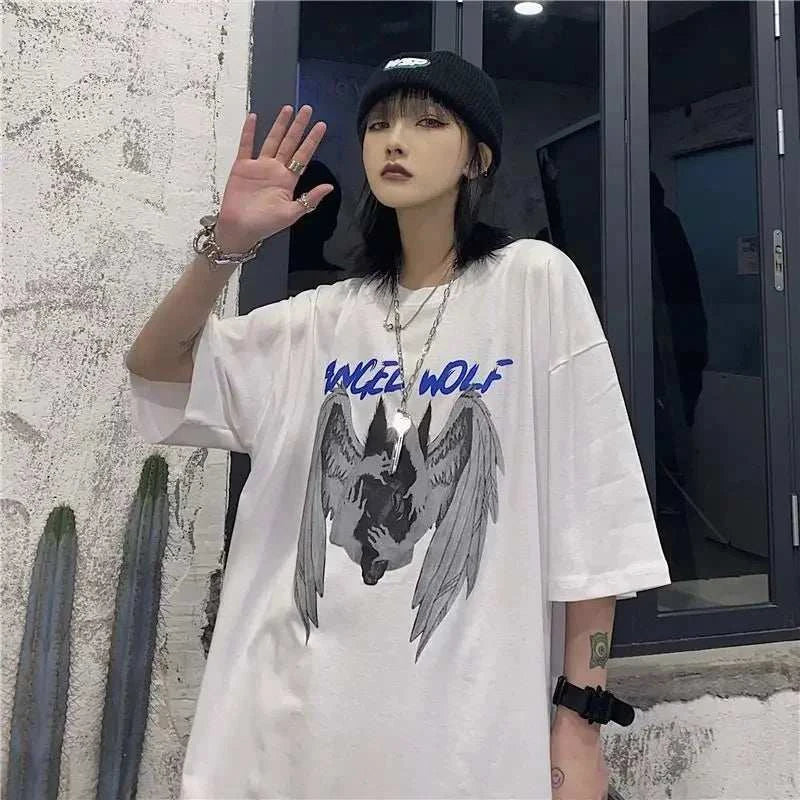 2025 Y2K Gothic Skull Graphic T Shirts