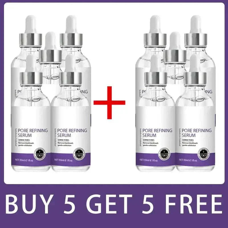 Set of ten Eelhoe Pore Shrinking Serums for facial pore refining and tightening with moisturizing formula