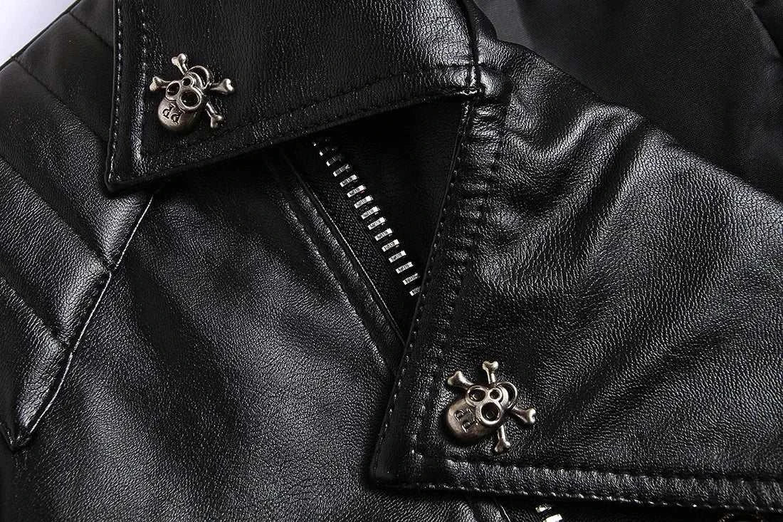 Fashion Mens Cari Biker Leather Jacket