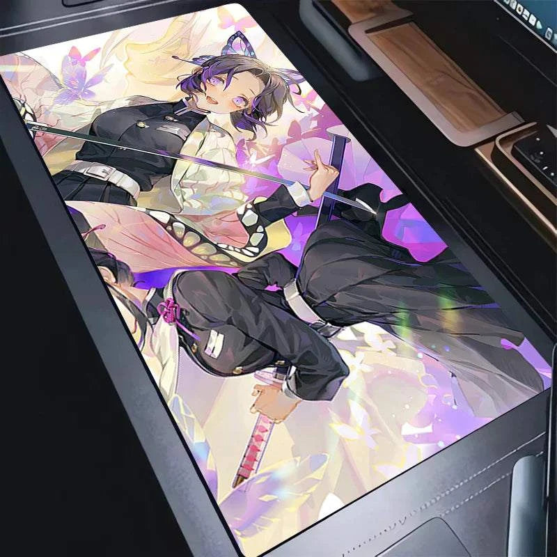 Demon Slayer PC Mouse Pad Purple Flower DeskMat XXL New Kochou Shinobu