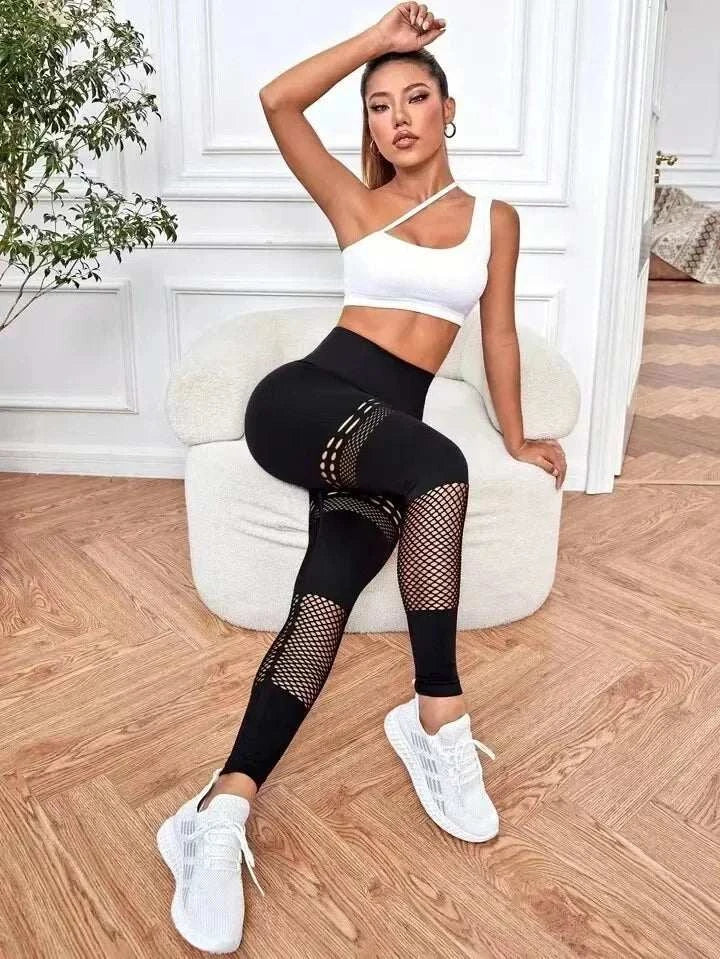 Sexy Seamless Butt Lift Leggings Sexy Hollow Out Style Yoga Pants