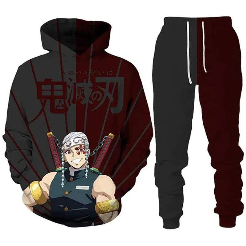 Anime Demon Slayer Hoodies 3D Printed