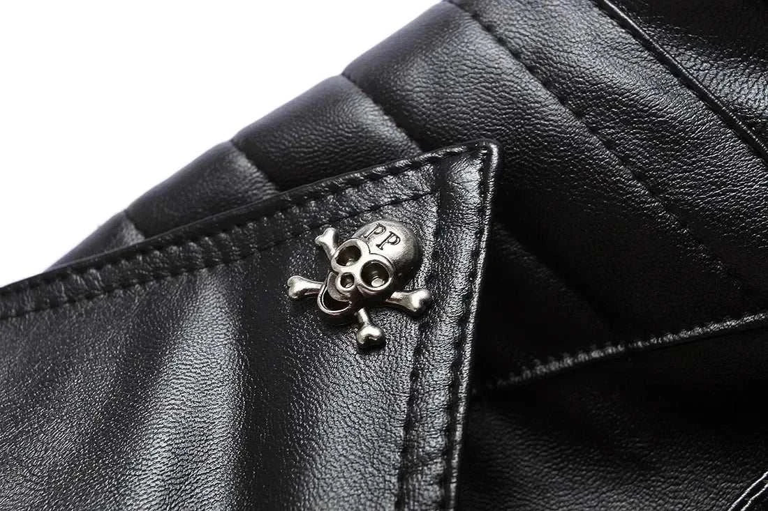 Fashion Mens Cari Biker Leather Jacket