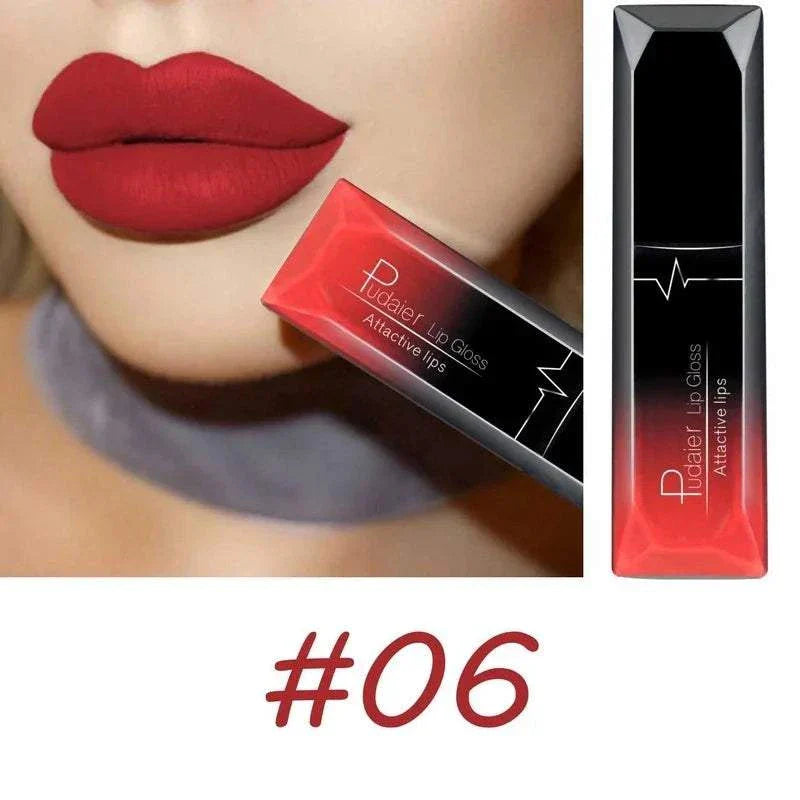 Matte red lip gloss #06 from TOP-RATED TikTokMadeMeBuyIt Lip Stick collection