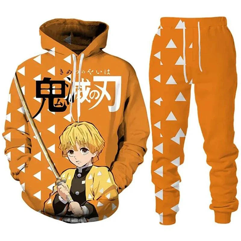 Anime Demon Slayer Hoodies 3D Printed