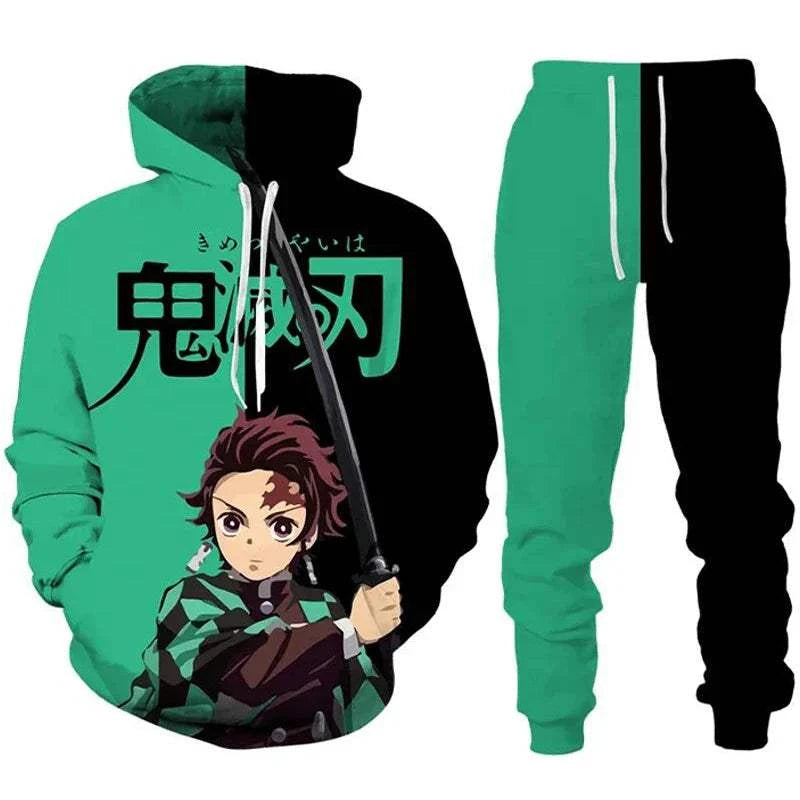 Anime Demon Slayer Hoodies 3D Printed
