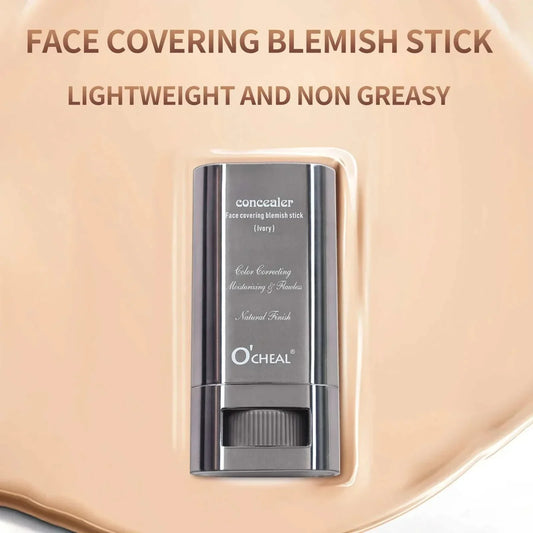 Ocheal Face Foundation contour stick in sleek black packaging, lightweight and non-greasy concealer for face blemish coverage