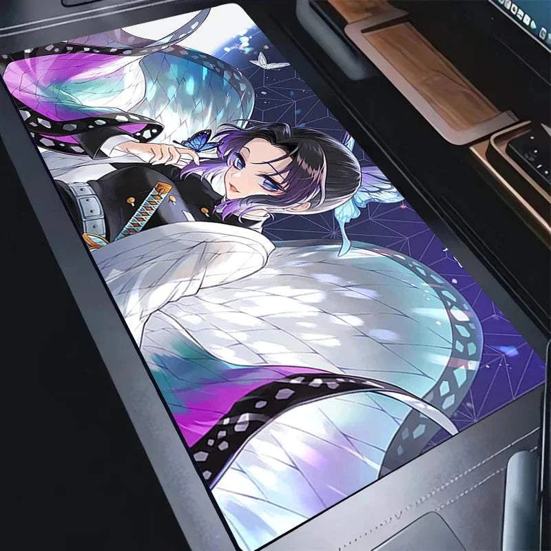 Demon Slayer PC Mouse Pad Purple Flower DeskMat XXL New Kochou Shinobu