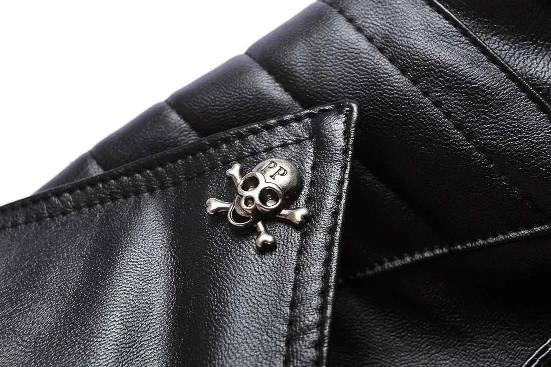 Fashion Mens Cari Biker Leather Jacket