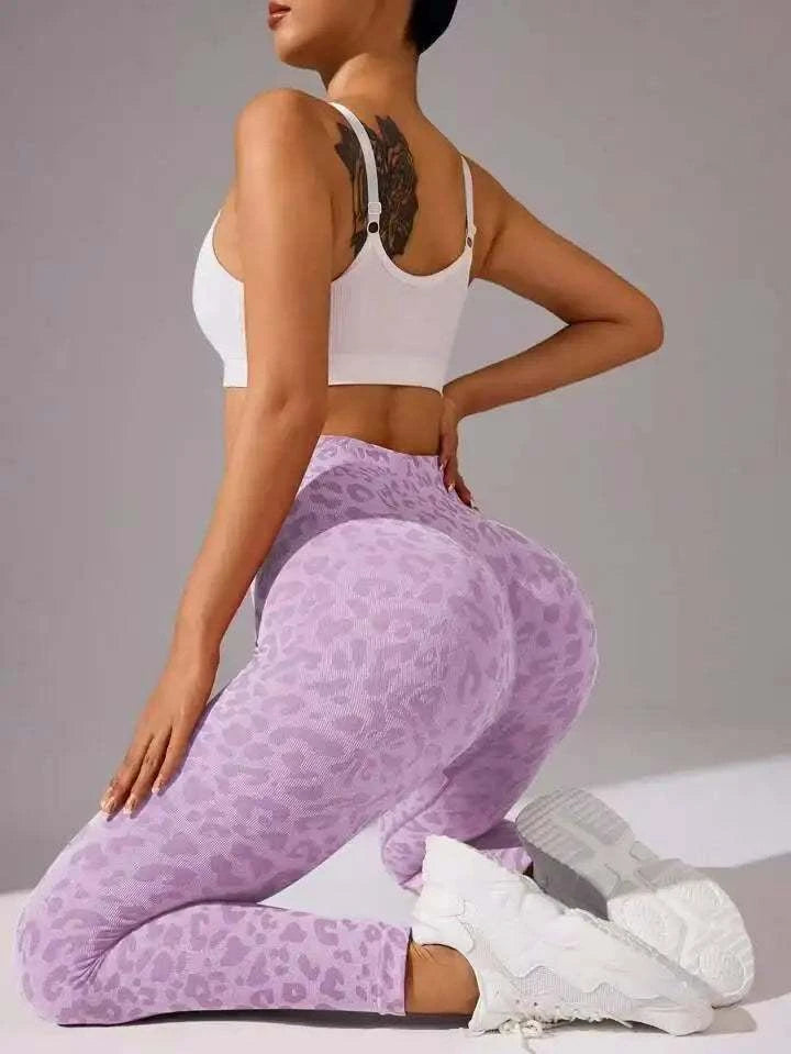 Sexy High Waist Leopard Sports Yoga Pants #HighQuality #Cute!