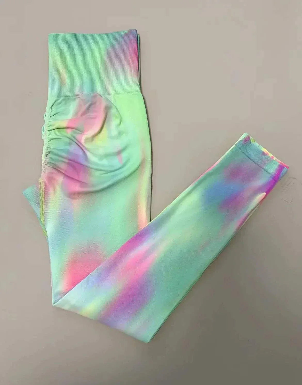 New Tie Dyed High Waist Gym Leggings With Super Butt Lift Technology