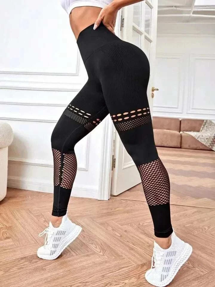 Sexy Seamless Butt Lift Leggings Sexy Hollow Out Style Yoga Pants