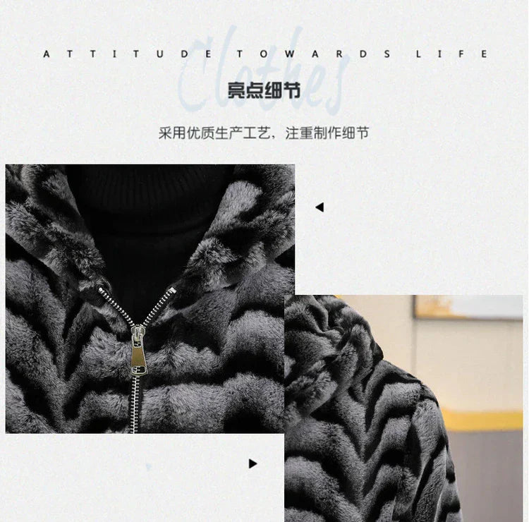 Winter Faux Mink Fur Slim Fit Jackets