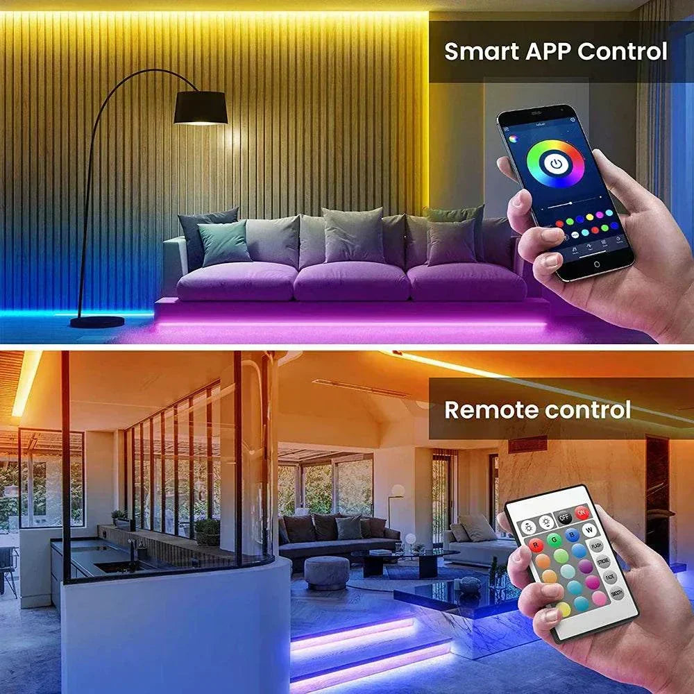 LED Light Strip USB LED strip lights with smart app and remote control for vibrant home lighting