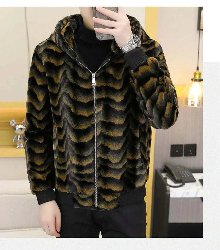 Winter Faux Mink Fur Slim Fit Jackets