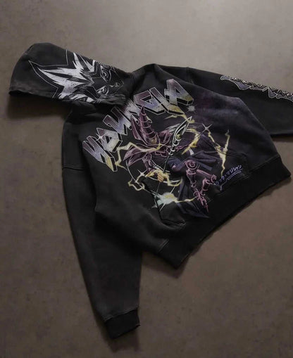Y2K Yu-Gi-Oh Graphic Hoodies