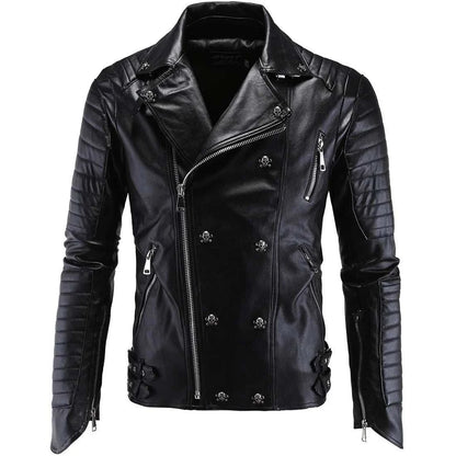 Fashion Mens Cari Biker Leather Jacket