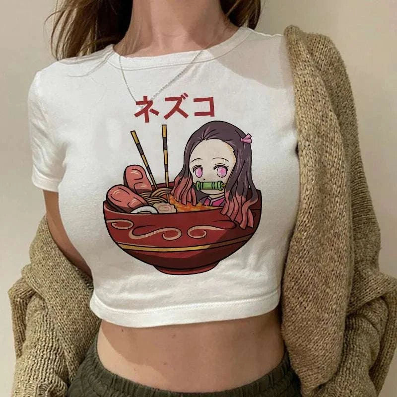 Y2K Demon Slayer Crop Top
