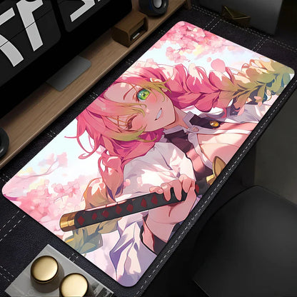 iguro And Mitsuri Love Bloom Desk Mat
