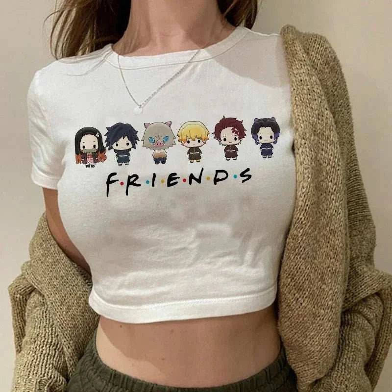 Y2K Demon Slayer Crop Top