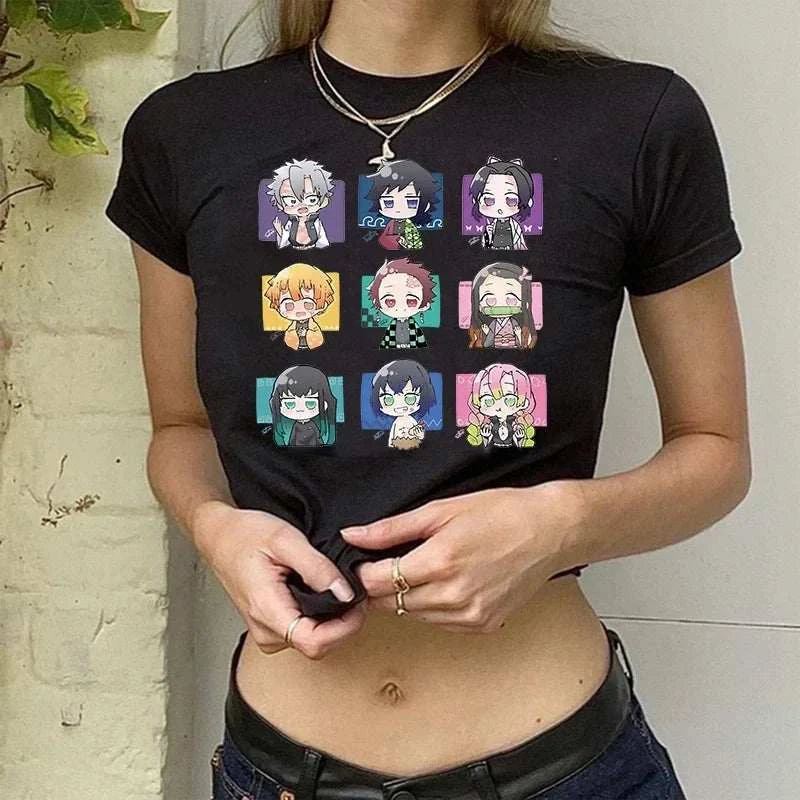 Y2K Demon Slayer Crop Top