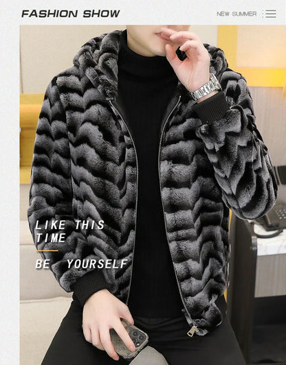 Winter Faux Mink Fur Slim Fit Jackets